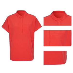 Uniforme de tela elástica de enfermera de servicio OEM, traje de manga corta, uniformes médicos para mujer, alta calidad a la venta - Product Image 2