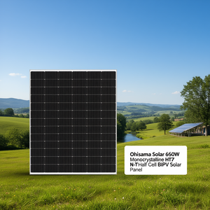 Panneau solaire monocristallin HJT N-Type demi-cellule BIPV Ohisama Solar 660W - Product Image 3