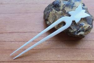 Pasador de Pelo Artesanal Ecológico de Hueso Natural, Moderno y Tradicional, para Moños, Accesorios para el Cabello para Mujeres y Niñas - Product Image 4