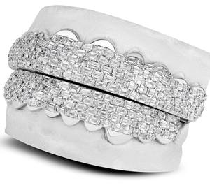 Dientes de plata 925 Grillz Iced out VVS Moissanite Emerald Cut Diamond Grillz Teeth Joyería fina Hip Hop Custom Grillz para hombres - Product Image 5