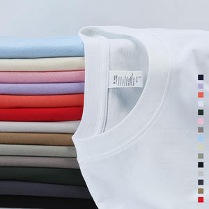 เสื้อยืดโอเวอร์ไซส์สำหรับผู้ชายเสื้อยืดผ้าฝ้าย100% เปล่าสำหรับผู้ชายขายส่งโลโก้ออกแบบได้ตามต้องการ - Product Image 4