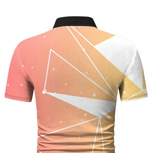 T-shirt polo en coton de luxe pour hommes à manches courtes impression personnalisée broderie logo coupe ajustée décontracté classique Pima Polo Tee - Product Image 5