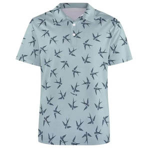 Vente en gros de polos d'été décontractés pour hommes, coupe ample, revers à boutons, manches courtes, t-shirts imprimés, meilleure vente, technologie de tissu léger - Product Image 2