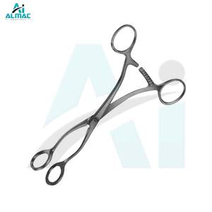 Pinzas Ovárias Duraderas de Acero ALMAC, Instrumento Quirúrgico para Procedimientos Ováricos y Pélvicos, Control Firme, Operación Segura - Product Image 3