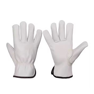 Guantes de trabajo para Conductor de cuero de grano superior Keystone Diseño de pulgar Guantes de conducción de seguridad Agarre elástico Guantes de trabajo de resistencia al corte - Product Image 1