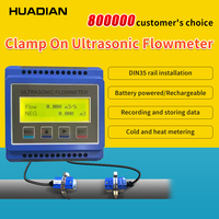 Débitmètre ultrasonique multi-impulsions 4-20 mA, débitmètre d'eau à installation sur rail DIN, module de débitmètre à pince sur rail DIN
