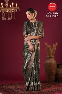 ผ้าบาติกทำด้วยมือพิมพ์ลายใยไหมโคตาส่าหรีผ้าไหมแท้แบบอินเดียดั้งเดิมนุ่มและน้ำหนักเบาสำหรับเทศกาลส่าหรีย้อมผ้านุ่ม - Product Image 5