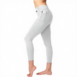 เลกกิ้งโยคะผู้หญิงคุณภาพสูง เนื้อนุ่ม ถักทออย่างดี สวมใส่สบาย ระบายอากาศได้ดี ทรงวินเทจ เอวสูง กระชับสัดส่วน มีกระเป๋า - Product Image 3