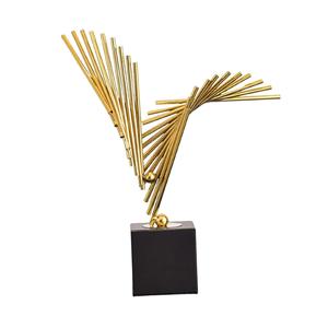 Sculpture noire moderne Statue de décoration intérieure élégante pour le bureau du salon - Product Image 6