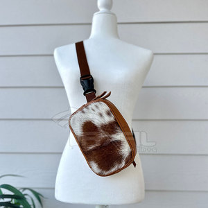 กระเป๋าคาดเอวหนังวัววัสดุทนทานสไตล์ล่าสุดกำหนดโลโก้ได้เอง - Product Image 1