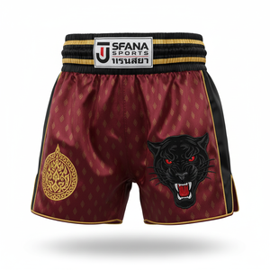 Pantalones Cortos de Entrenamiento de Muay Thai MMA para Hombre, Ligeros, Transpirables, Duraderos, de Secado Rápido, Personalizables, Ropa de Artes Marciales SFANA SPORTS - Product Image 1