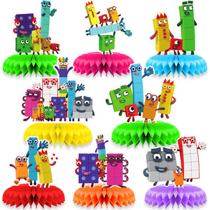 For Numberblocks <b>Honeycomb</b> Tabletop <b>Decor</b> Set for Thanksgiving Party Supplies Paper Craft Kit - Product Image 1