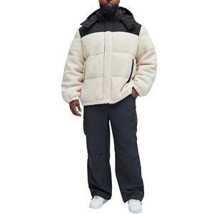 Veste matelassée pour homme, vintage, d'hiver, écologique, imperméable, chaude, à blocs de couleur, décontractée, zippée, coupe-vent, vêtement d'extérieur, broderie - Product Image 3