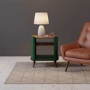 Mesa auxiliar de diseño minimalista de alta calidad de madera maciza de teca para muebles de sala de estar, muebles para el hogar, muebles de apartamento - Product Image 1