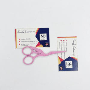 Ciseaux de broderie d'oiseau de grue rose de qualité chirurgicale Extension de cheveux en acier inoxydable Ciseaux d'épilation du corps Ciseaux à lames tranchantes - Product Image 2