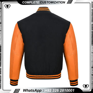 Veste d'université pour hommes coupe confortable avec logo brodé personnalisé Vente en gros Meilleur prix Veste d'université pour hommes à séchage rapide - Product Image 3