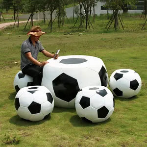 Outdoor Props Custom Football Sculpture For Decor Table And Stools Decoration Statue For Garden