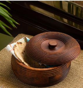 Caja redonda de Roti de madera con acabado natural. Disponible a precios mayoristas - Product Image 1