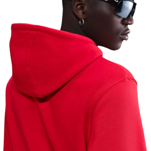 <b>Men</b> Winter <b>Red</b> Pullover <b>Hoodie</b> Cotton Fleece Warm Plain Hooded Sweatshirt Long Sleeve Streetwear Solid Color Custom Wholesale - Product Image 3