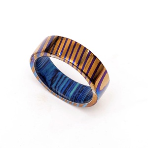 แหวนทิมัสกัส (โมคูติ) ทำด้วยมือพร้อมสลักไม้ของขวัญสำหรับเขาของขวัญสำหรับเธอของขวัญคริสต์มาสแหวนแต่งงานและแหวนครบรอบ - Product Image 1