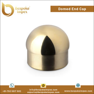 Capuchon d'extrémité bombé en laiton polonais de conception moderne 51mm qualité exceptionnelle la plus vendue en Inde fabricant de raccords de tuyauterie en vente directe - Product Image 2