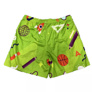 2022 Short de basket-ball unisexe pour hommes Logo personnalisé sublimé Short en maille à séchage rapide meilleure broderie en gros Style écologique - Product Image 2