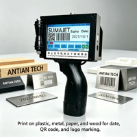 Imprimante thermique à jet d'encre portable A3TIJ 12,7 mm pour la production de codes QR, la date, le numéro de lot et l'impression de logos