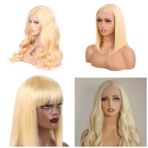 100% franges de cheveux indiens Remy de qualité supérieure avec frange émoussée en couleur ombre T1B/613 et pour dentelle pour un usage quotidien - Product Image 5