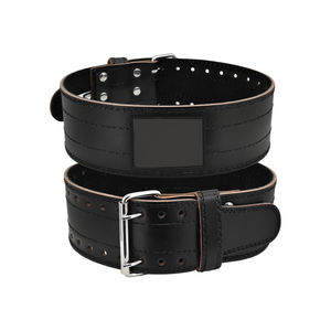 เข็มขัดยกน้ำหนักผลิตจากพลาสติก PU สำหรับผู้ชายและผู้หญิงเข็มขัดยกน้ำหนักแบบปรับแต่งได้สำหรับเล่นกีฬาด้านหลัง - Product Image 1