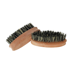 Brosse à barbe MORGANS INDUSTRIES en crin de cheval et poils synthétiques, manche en bois, écologique, pratique pour les voyages, outil de toilettage efficace - Product Image 5