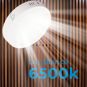 Plafonnier LED moderne avec LED blanc froid 18W, couvercle rond en aluminium, télécommande, IP44, pour salon, chambre, centre commercial, villa - Product Image 2