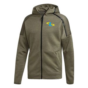 เสื้อฮู้ดซิปมีซับในคุณภาพสูง พิมพ์โลโก้ตามสั่ง แขนยาวสำหรับผู้ชาย เสื้อสเวตเชิ้ตสำหรับออกกำลังกาย มีตัวเลือกไซส์ใหญ่พิเศษ - Product Image 3