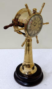 Reloj analógico y Telegráfico de latón antiguo, reloj decorativo náutico coleccionable, regalo antiguo, 2020, 11" - Product Image 5