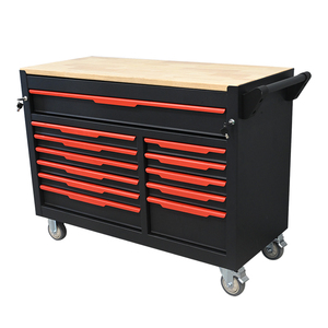 Oem màu đen và đỏ 12-ngăn kéo công cụ cán tủ với sửa chữa hoàn chỉnh thiết lập cho nhà để xe hội thảo sử dụng - Product Image 5