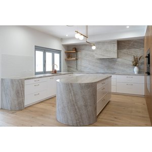 Composición de Cuarzo Cristalino Taj Mahal Honed Raphael - Diseño Moderno, Duradero, Impermeable, Gran Formato para Paredes de Cocina - Product Image 2