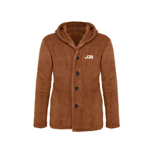 Chaqueta de Forro Polar Sherpa con Capucha para Hombre, Estilo Moderno, Informal de Invierno, Transpirable, de Secado Rápido, Cálida, Suave al Tacto, Ligera y Térmica - Product Image 2