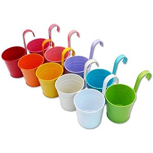 Vente en gros pot de fleurs en métal cintre personnalisé balcon fer planteur suspendu pot de plantes article de décoration pour la maison - Product Image 6