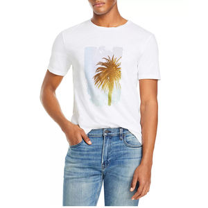 Vente en gros T-shirt uni de haute qualité Chemises basiques 100% coton épais à sublimation avec logo personnalisé T-shirts vierges à col rond pour hommes - Product Image 1