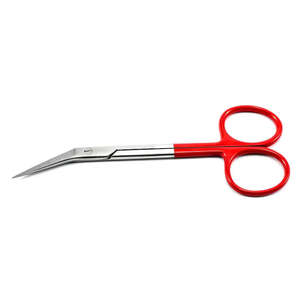 Ciseaux micro-courbes de haute qualité Iris 12 cm en acier inoxydable Instruments chirurgicaux Ciseaux chirurgicaux dentelés par SurgiRight - Product Image 3