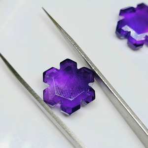 Piedra Preciosa de Amatista Púrpura Natural Tallada en Forma de Fantasía de 15 mm, Piedra Suelta para Joyería, de 2 a 6 Piezas - Product Image 2