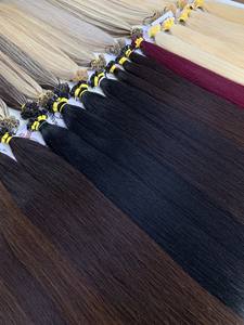 Precio al por mayor Extensiones de cabello de punta plana color piano 100% Cabello virgen vietnamita de alta calidad - Product Image 5