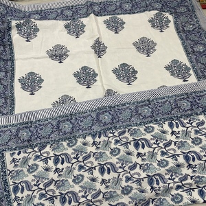 Dohar en coton biologique fait main très demandé, réversible, à motifs floraux, taille King/Queen, respirant, doux, écologique, lavable - Product Image 1