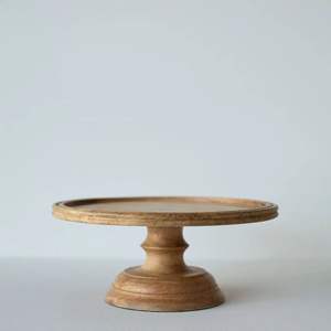 Support à gâteau rond en bois, populaire et durable, écologique, résistant à la chaleur, fait main, passe au lave-vaisselle, pour la maison et la cuisine - Product Image 4