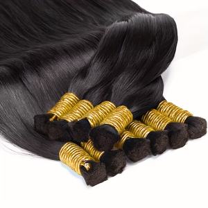Extensiones de cabello humano alineadas con cutícula sin procesar, estilo afro de onda profunda suelta Natural vietnamita, sin enredos, tejido sin desprendimiento - Product Image 1
