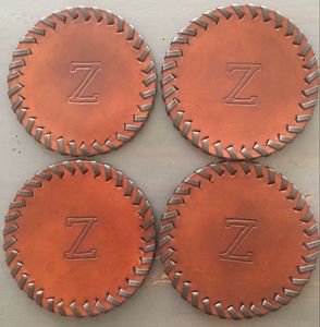 Posavasos de cuero PU de Venta caliente para bebidas antideslizantes e impermeables Juego de 6 alfombrillas para bebidas de calidad superior para uso en el hogar y la Oficina - Product Image 6