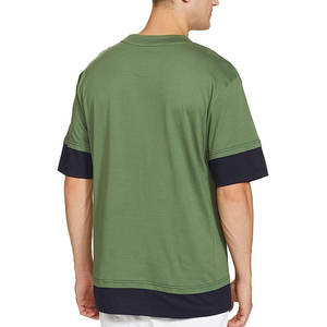 Uper-camisetas de cuello redondo para hombres, camisas de gran tamaño con logotipo de enjuague, versión 100% - Product Image 2