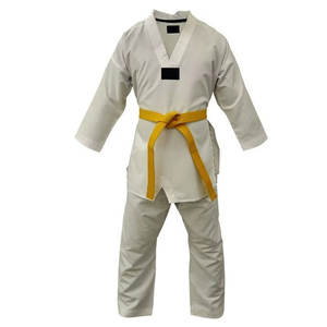 Conjuntos de Uniformes de Taekwondo Ligeros y Cómodos, Kimono de Jiu Jitsu, Uniforme de Aekwondo 100% Algodón con Correa Ajustable en la Cintura - Product Image 1