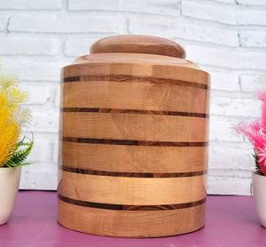 Nouvelle urne en bois de luxe pour les cendres humaines urne funéraire en bois de hêtre mémorial souvenir colibri urne funéraire - Product Image 5