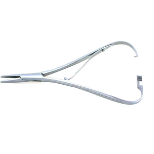 Precio barato ortodoncia Dental instrumento de acero inoxidable 16 cm portaagujas con punta dura Mathieu Alicates para laboratorio quirúrgico - Product Image 1
