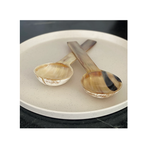 Serviette à salade décorative en corne de buffle Cuillère à salade et fourchette faites à la main Serveur à salade en corne de chèvre top vente - Product Image 6